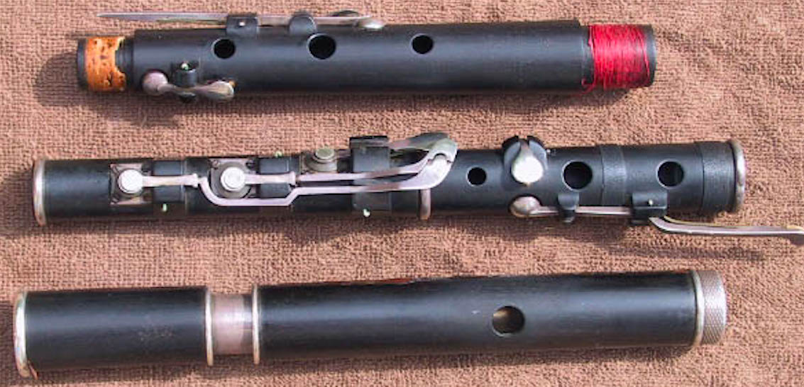 Rudall Rose, & Carte simple system flute register